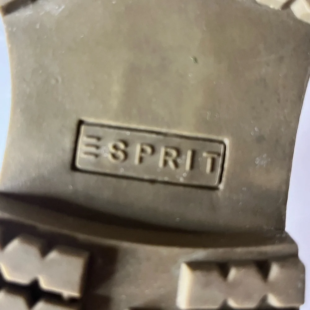 Esprit Women’s Tan Lace-Up Work Boots Size 7.5 - Picture 7 of 14